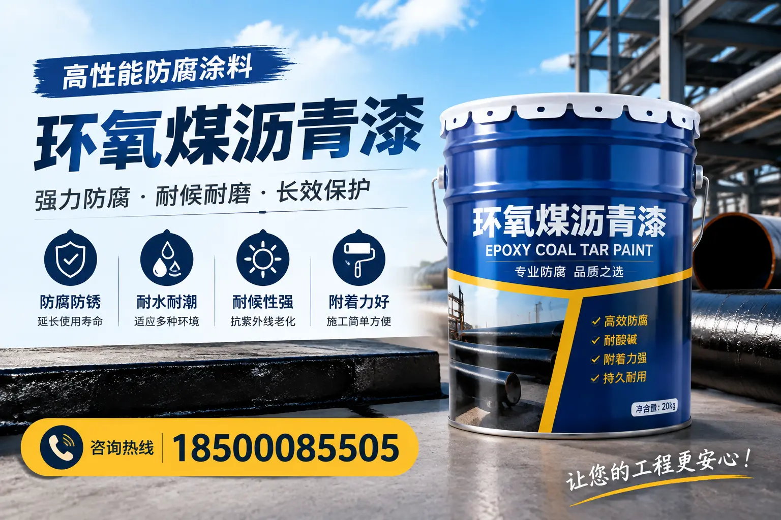 环氧煤沥青漆与传统涂料的对比,选型指南